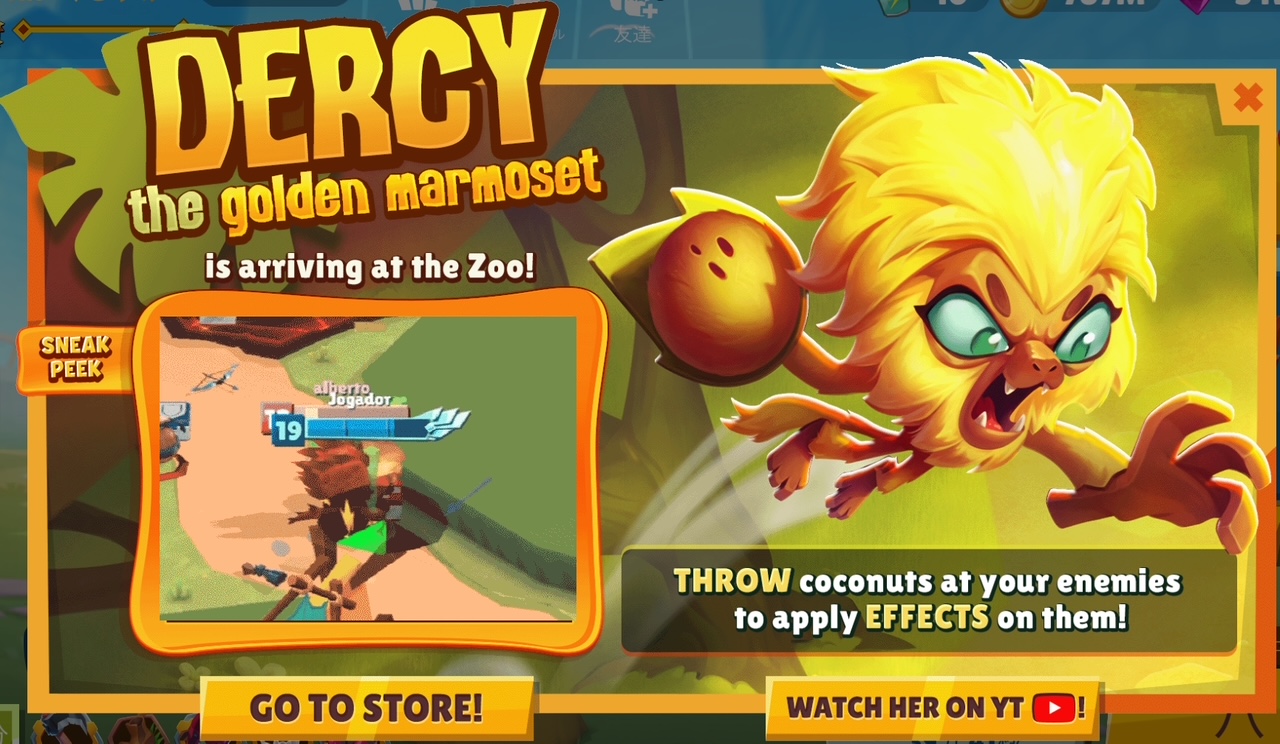 バトルモンキャラクター情報｜マーモセットのダーシー –  バトルモンブログ｜Zooba最強ランキングや攻略記事、新キャラ情報をどこよりも分かりやすく紹介します。